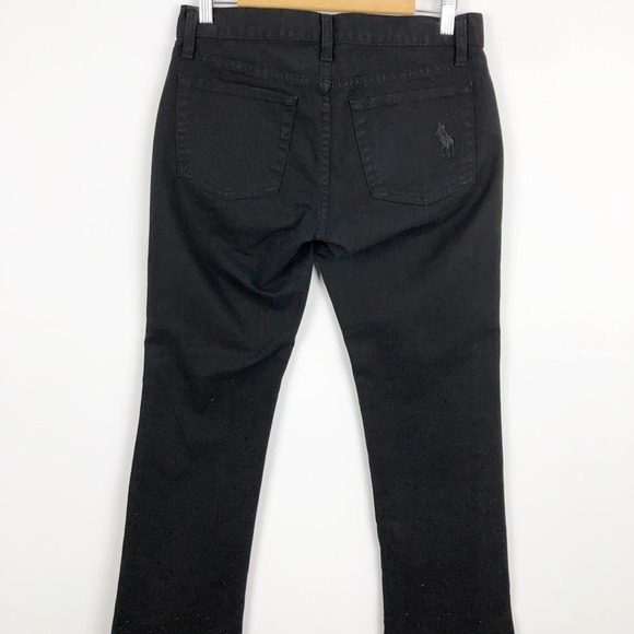 Ralph Lauren Black Label 867 Rhinestone Straight Leg Jeans 30 - Picture 3 of 14